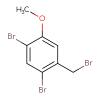 Chemical structure of 1,5-dibromo-2-(bromomethyl)-4-methoxybenzene - CSSB00044104398