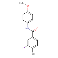Chemical structure of 3-iodo-N-(4-methoxyphenyl)-4-methylbenzamide - CSSB00020578332