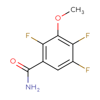 Chemical structure of 2,4,5-trifluoro-3-methoxybenzamide - CSSB00000036122