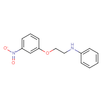 Chemical structure of N-[2-(3-nitrophenoxy)ethyl]aniline - CSSB00045937114