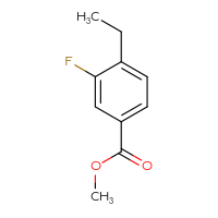 Chemical structure of methyl 4-ethyl-3-fluorobenzoate - CSSB00010710730
