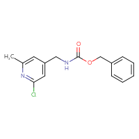 Chemical structure of benzyl N-[(2-chloro-6-methylpyridin-4-yl)methyl]carbamate - CSSB03496562036