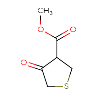 Chemical structure of methyl 4-oxothiolane-3-carboxylate - CSSB00000041063