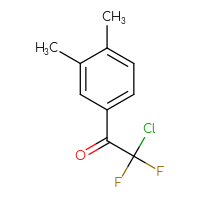 Chemical structure of 2-chloro-1-(3,4-dimethylphenyl)-2,2-difluoroethan-1-one - CSSB00012753911
