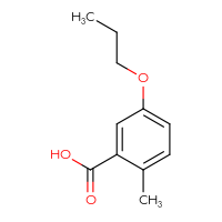 Chemical structure of 2-methyl-5-propoxybenzoic acid - CSSB00012175822
