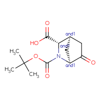 Chemical structure of rac-(1R,3R,4S)-2-[(tert-butoxy)carbonyl]-6-oxo-2-azabicyclo[2.2.1]heptane-3-carboxylic acid - CSSB02125423626