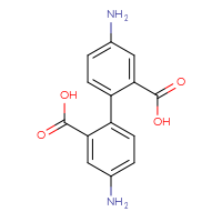 Chemical structure of 4,4'-diamino-[1,1'-biphenyl]-2,2'-dicarboxylic acid - CSSB00000762379