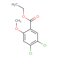 Chemical structure of ethyl 4,5-dichloro-2-methoxybenzoate - CSSB00010079411