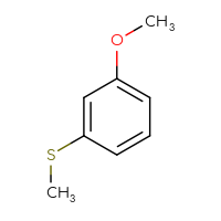 Chemical structure of 1-methoxy-3-(methylsulfanyl)benzene - CSSB00000044647