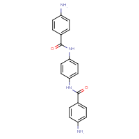 Chemical structure of 4-amino-N-[4-(4-aminobenzamido)phenyl]benzamide - CSSB00025712310