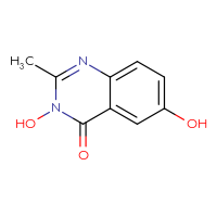 Chemical structure of 3,6-dihydroxy-2-methyl-3,4-dihydroquinazolin-4-one - CSSB00000721721