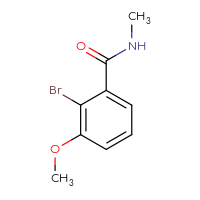 Chemical structure of 2-bromo-3-methoxy-N-methylbenzamide - CSSB00010075501