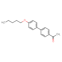Chemical structure of 1-[4'-(pentyloxy)-[1,1'-biphenyl]-4-yl]ethan-1-one - CSSB06585345293