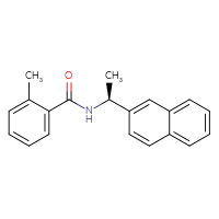 Chemical structure of 2-methyl-N-[(1S)-1-(naphthalen-2-yl)ethyl]benzamide - CSSB00132302945