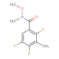 Chemical structure of 2,4,5-trifluoro-N-methoxy-N,3-dimethylbenzamide - CSSB21151594019