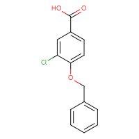 Chemical structure of 4-(benzyloxy)-3-chlorobenzoic acid - CSSB00000190963