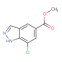 Chemical structure of methyl 7-chloro-1H-indazole-5-carboxylate - CSSB00010253803
