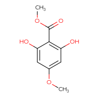 Chemical structure of methyl 2,6-dihydroxy-4-methoxybenzoate - CSSB00010658457