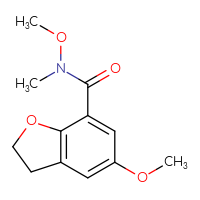 Chemical structure of N,5-dimethoxy-N-methyl-2,3-dihydro-1-benzofuran-7-carboxamide - CSSB01148881224