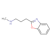 Chemical structure of [3-(1,3-benzoxazol-2-yl)propyl](methyl)amine - CSSB00011264333