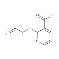 Chemical structure of 2-(prop-2-en-1-yloxy)pyridine-3-carboxylic acid - CSSB00011251287