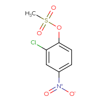 Chemical structure of 2-chloro-4-nitrophenyl methanesulfonate - CSSB00040044558