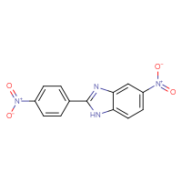 Chemical structure of 5-nitro-2-(4-nitrophenyl)-1H-1,3-benzodiazole - CSSB00013201331
