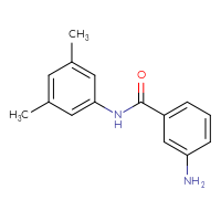 Chemical structure of 3-amino-N-(3,5-dimethylphenyl)benzamide - CSSB00000396574