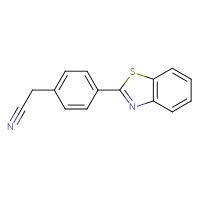Chemical structure of 2-[4-(1,3-benzothiazol-2-yl)phenyl]acetonitrile - CSSB06582972155