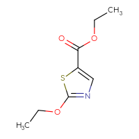 Chemical structure of ethyl 2-ethoxy-1,3-thiazole-5-carboxylate - CSSB00014972551