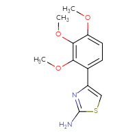 Chemical structure of 4-(2,3,4-trimethoxyphenyl)-1,3-thiazol-2-amine - CSSB00000455065