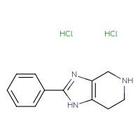 Chemical structure of 2-phenyl-1H,4H,5H,6H,7H-imidazo[4,5-c]pyridine dihydrochloride - CSSB00025745557
