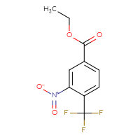 Chemical structure of ethyl 3-nitro-4-(trifluoromethyl)benzoate - CSSB00161166616