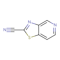 Chemical structure of [1,3]thiazolo[4,5-c]pyridine-2-carbonitrile - CSSB00010883752