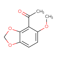 Chemical structure of 1-(5-methoxy-2H-1,3-benzodioxol-4-yl)ethan-1-one - CSSB00021454686