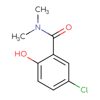 Chemical structure of 5-chloro-2-hydroxy-N,N-dimethylbenzamide - CSSB00000192112