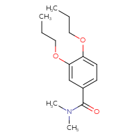 Chemical structure of N,N-dimethyl-3,4-dipropoxybenzamide - CSSB00103873360