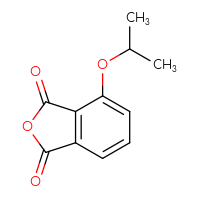 Chemical structure of 4-(propan-2-yloxy)-1,3-dihydro-2-benzofuran-1,3-dione - CSSB06626965108