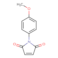 Chemical structure of 1-(4-methoxyphenyl)-2,5-dihydro-1H-pyrrole-2,5-dione - CSSB00000181794
