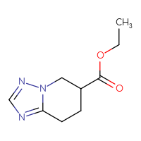 Chemical structure of ethyl 5H,6H,7H,8H-[1,2,4]triazolo[1,5-a]pyridine-6-carboxylate - CSSB06656310027