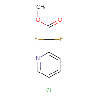 Chemical structure of methyl 2-(5-chloropyridin-2-yl)-2,2-difluoroacetate - CSSB00015807440