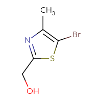Chemical structure of (5-bromo-4-methyl-1,3-thiazol-2-yl)methanol - CSSB00010114285