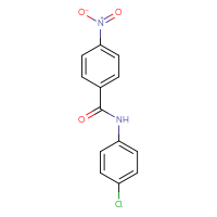 Chemical structure of N-(4-chlorophenyl)-4-nitrobenzamide - CSSB00046167304