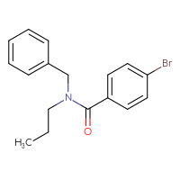 Chemical structure of N-benzyl-4-bromo-N-propylbenzamide - CSSB00000155449