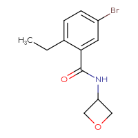 Chemical structure of 5-bromo-2-ethyl-N-(oxetan-3-yl)benzamide - CSSB01994879343
