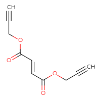 Chemical structure of 1,4-bis(prop-2-yn-1-yl) (2E)-but-2-enedioate - CSSB02128161112