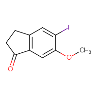 Chemical structure of 5-iodo-6-methoxy-2,3-dihydro-1H-inden-1-one - CSSB00010265063