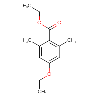 Chemical structure of ethyl 4-ethoxy-2,6-dimethylbenzoate - CSSB00010110181