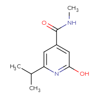 Chemical structure of 2-hydroxy-N-methyl-6-(propan-2-yl)pyridine-4-carboxamide - CSSB00082769729