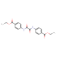 Chemical structure of ethyl 4-({[4-(ethoxycarbonyl)phenyl]carbamoyl}formamido)benzoate - CSSB00121705804